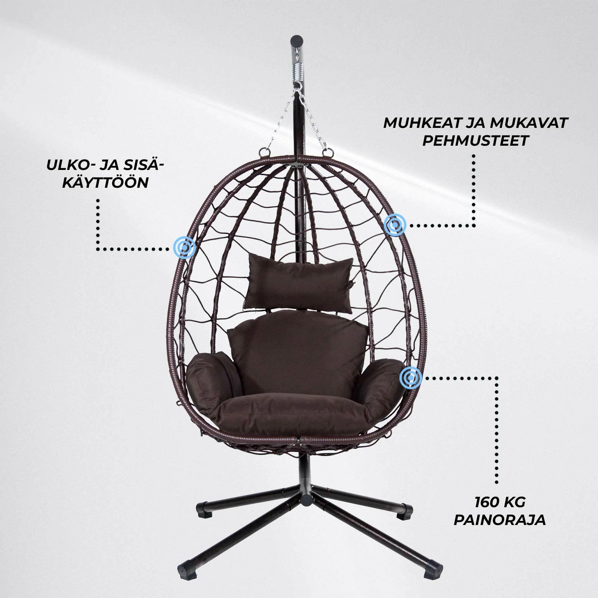 Lykke Hängesessel, marrone