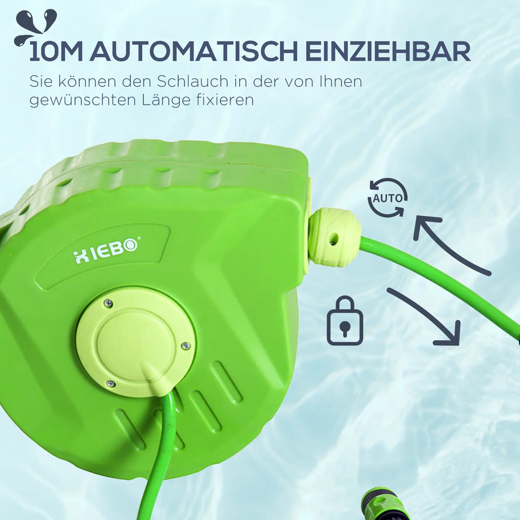 Avvolgitubo Durhand automatico orientabile per tubo da giardino