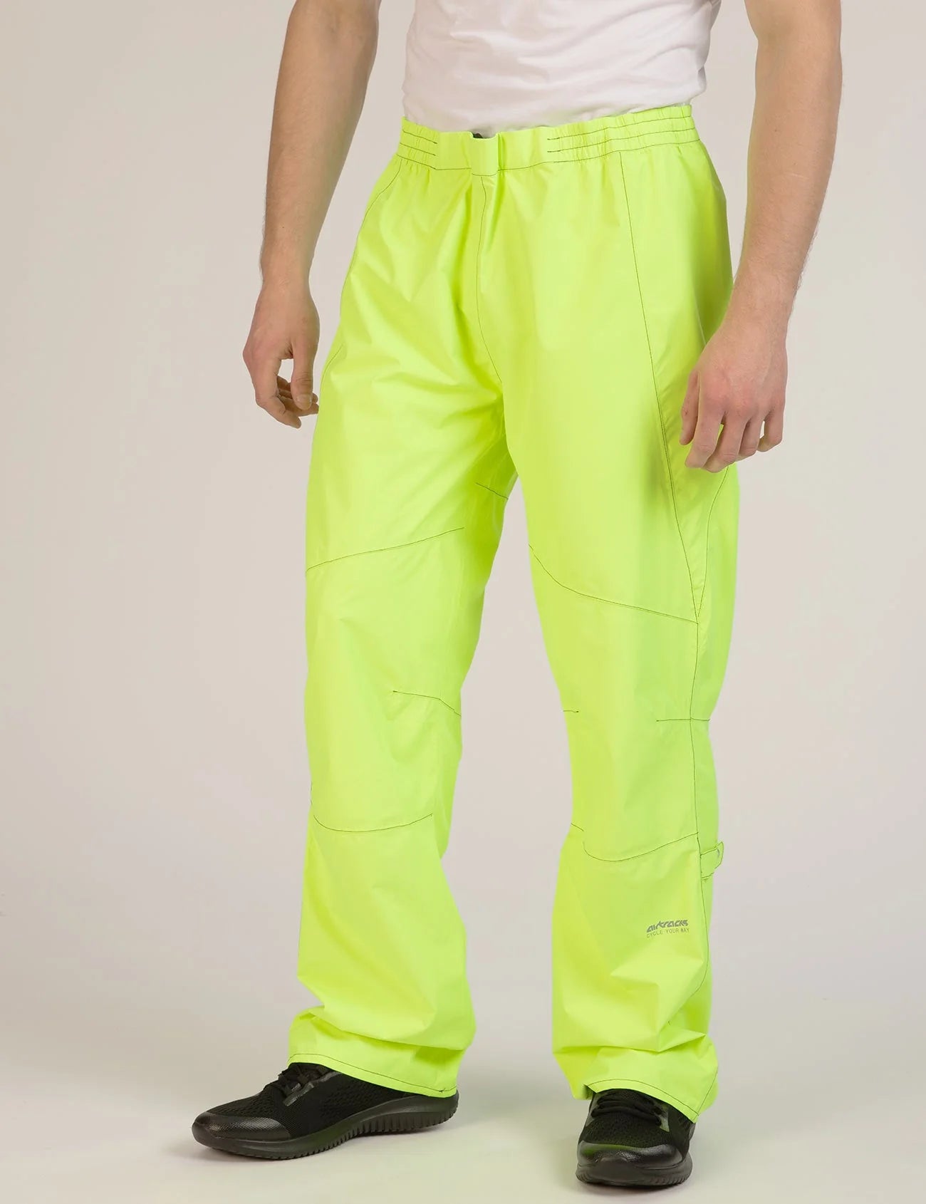 Pantaloni antipioggia lunghi da uomo / Pantaloni da ciclismo Comfort Line Neon Prodotto in set