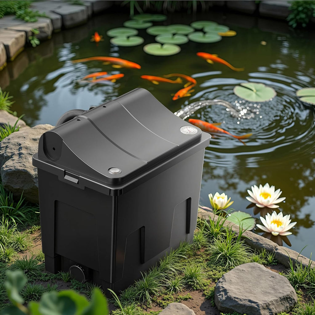 SunSun Bio CBF-350C Teichfilter bis 90000L Teichvolumen max. 10000L/h 3-Kammer Durchlauffilter Modulteichfilter Teich Filter Biofilter