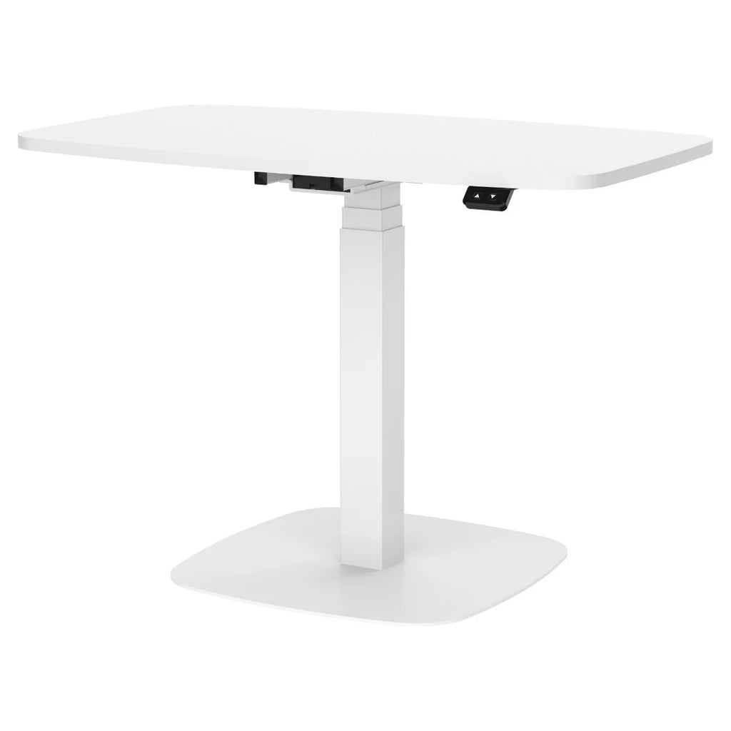 Lykke Scrivania Regolabile in Altezza L200, elettrica, bianca, 90 x 55cm