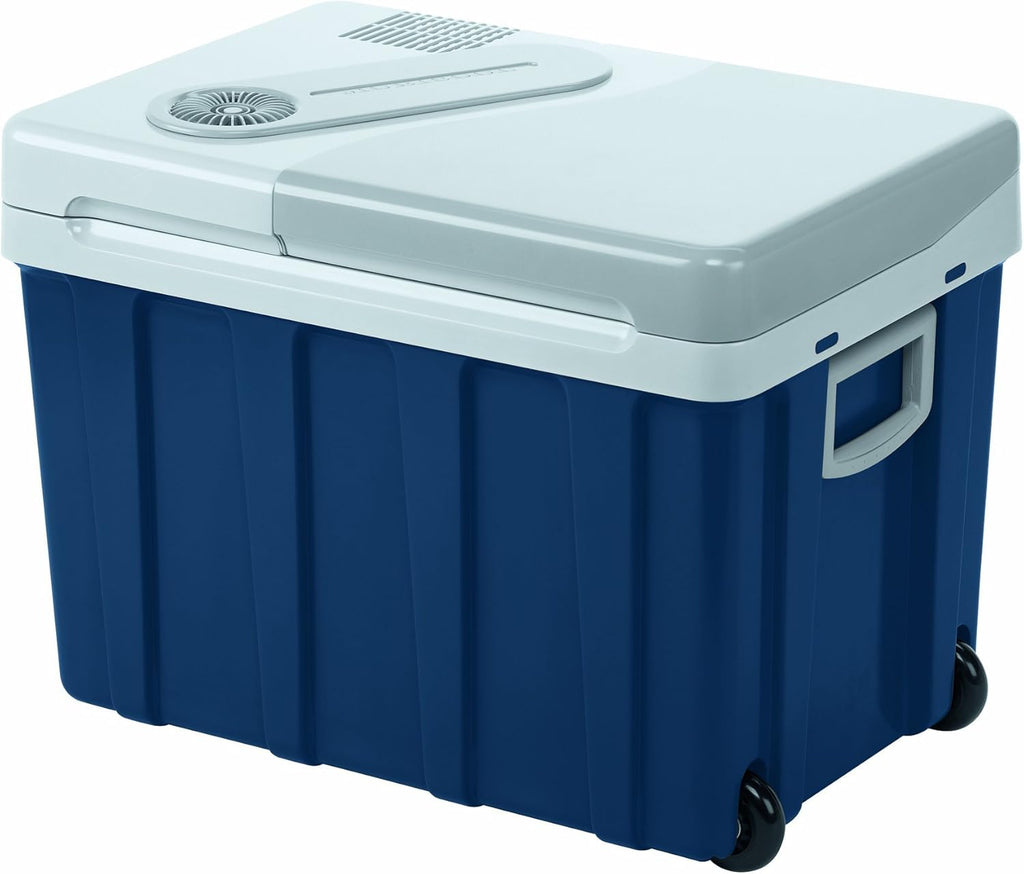 MOBICOOL MQ40W Kühlbox mit Rollen | Elektrisch | 39 L | 12V, 230V | für Auto, Boot, Reisemobil und Steckdose