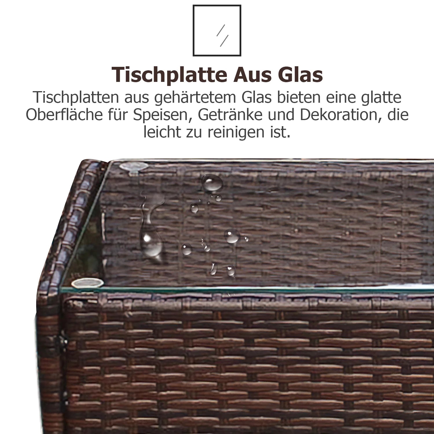 Sonnewelt Salotto da giardino in polyrattan