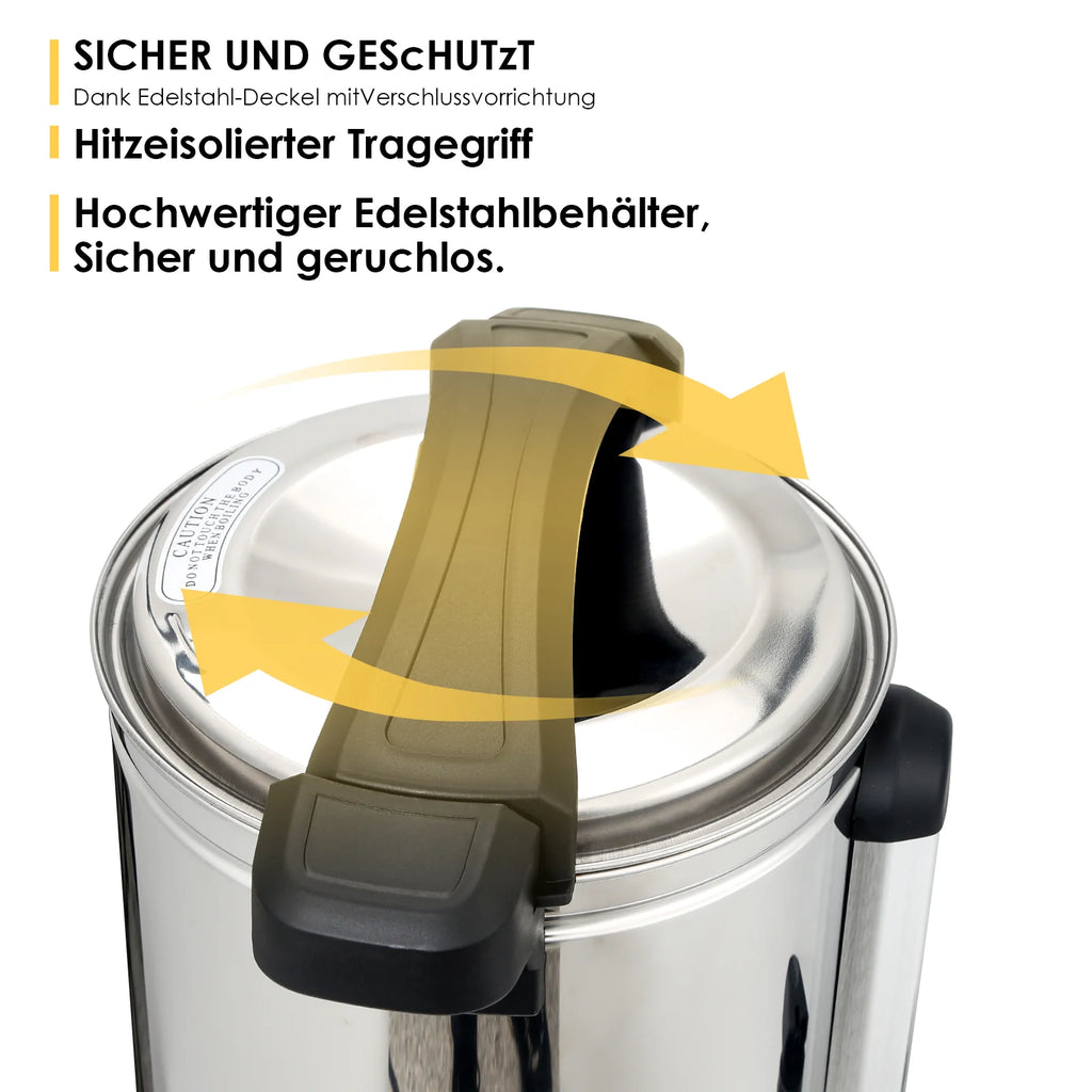 Sonnewelt Heiwasserspender Glühweinkocher 8L