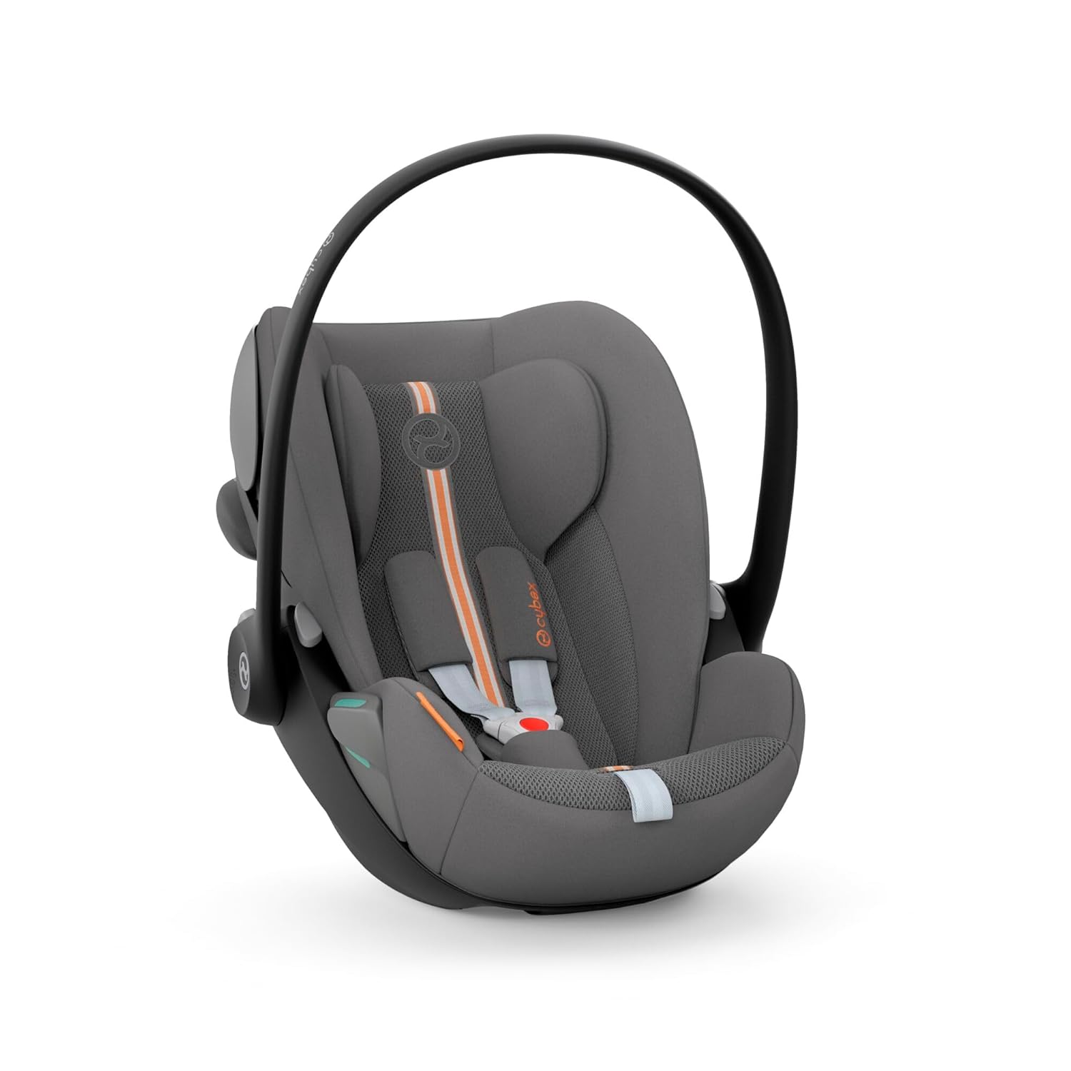 CYBEX Gold Seggiolino auto Cloud G i-Size Plus, Include riduttore per neonato, Dalla nascita fino a ca. 24 mesi, Per bambini da 40 cm a 87 cm, Max. 13 kg, Lava Grey