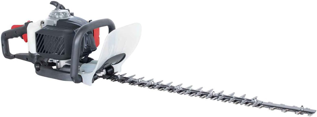 Scheppach Benzin Heckenschere HTH250/240P (1,0 PS, Schnittlänge: 600mm, Schnitt- Ø: 27mm, 180° drehbarer Handgriff mit Vibrationsschutz, Schnellstop-Bremsfunktion)+