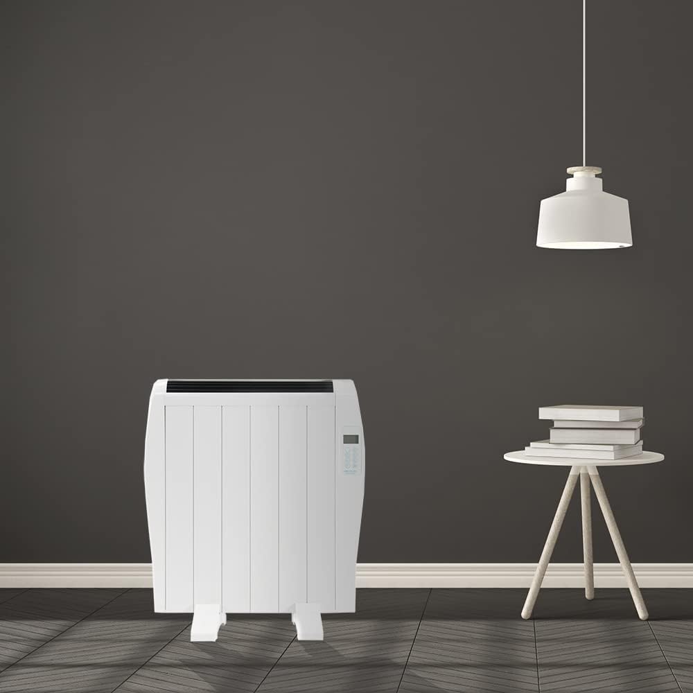 Cecotec Radiatore a olio con telecomando ReadyWarm 2500 Thermal. 1800 W, 12 elementi in alluminio, schermo LCD, 3 modalità di riscaldamento, timer, design sottile, protezione contro il surriscaldamento Overprotect System