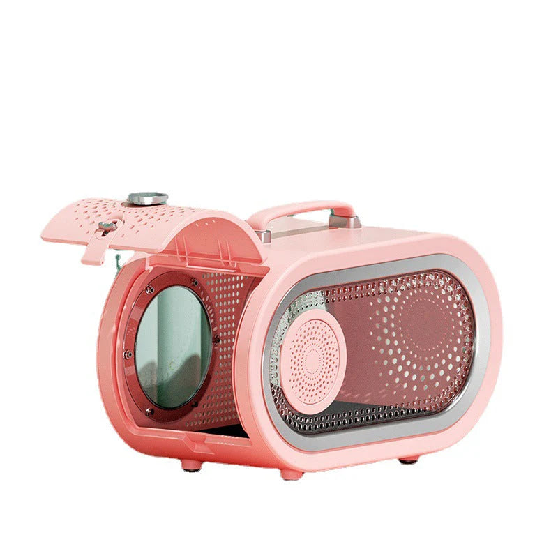 RetroCat - Stylische Katzentransporttasche im Retro-Look für elegante Ausflüge