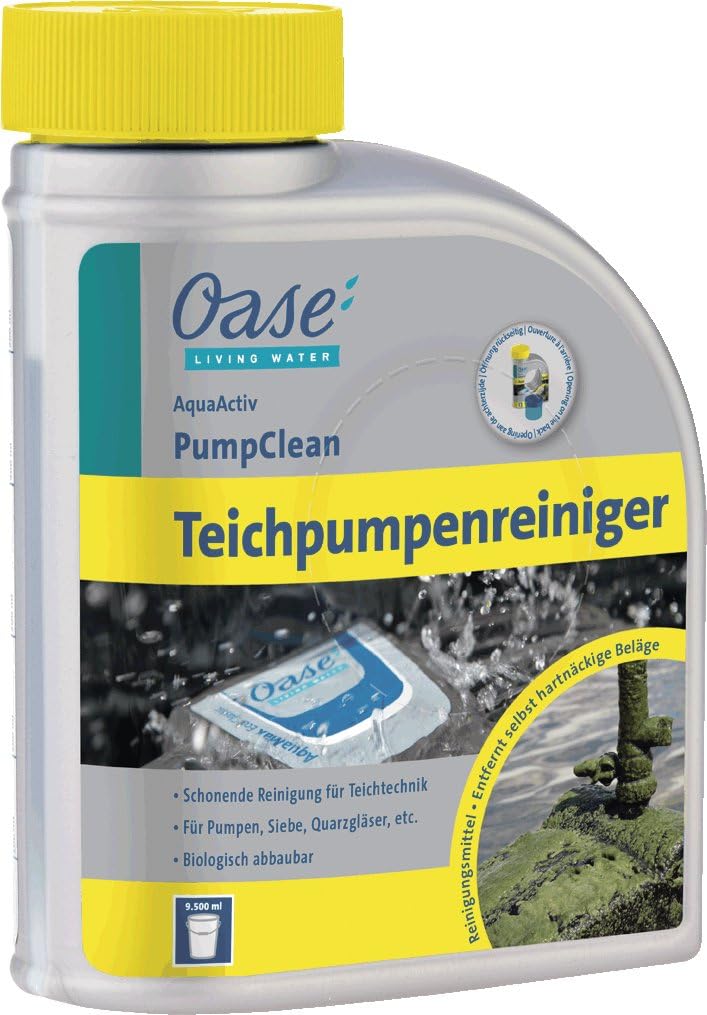 OASE 20249 Filterpumpe AquaMax Eco Classic 3500E, 3500 l/h Förderleistung, energiesparende Bachlaufpumpe, Teichpumpe, Filter, Pumpe, Bachlauf, Schwarz