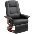 Poltrona relax HOMCOM Poltrona TV reclinabile a 145° girevole