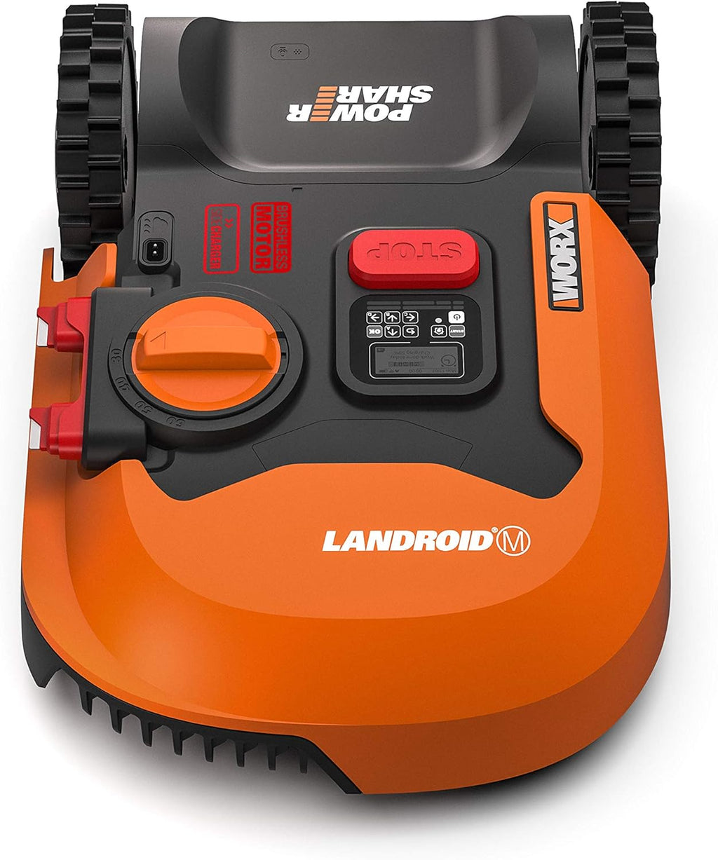 WORX Landroid Vision M600 Robot rasaerba WR206E.1 per giardini fino a 600m - Robot tagliaerba intelligente senza filo perimetrale - WLAN & Bluetooth - prevenzione attiva degli ostacoli con tecnologia AI - controllo tramite APP