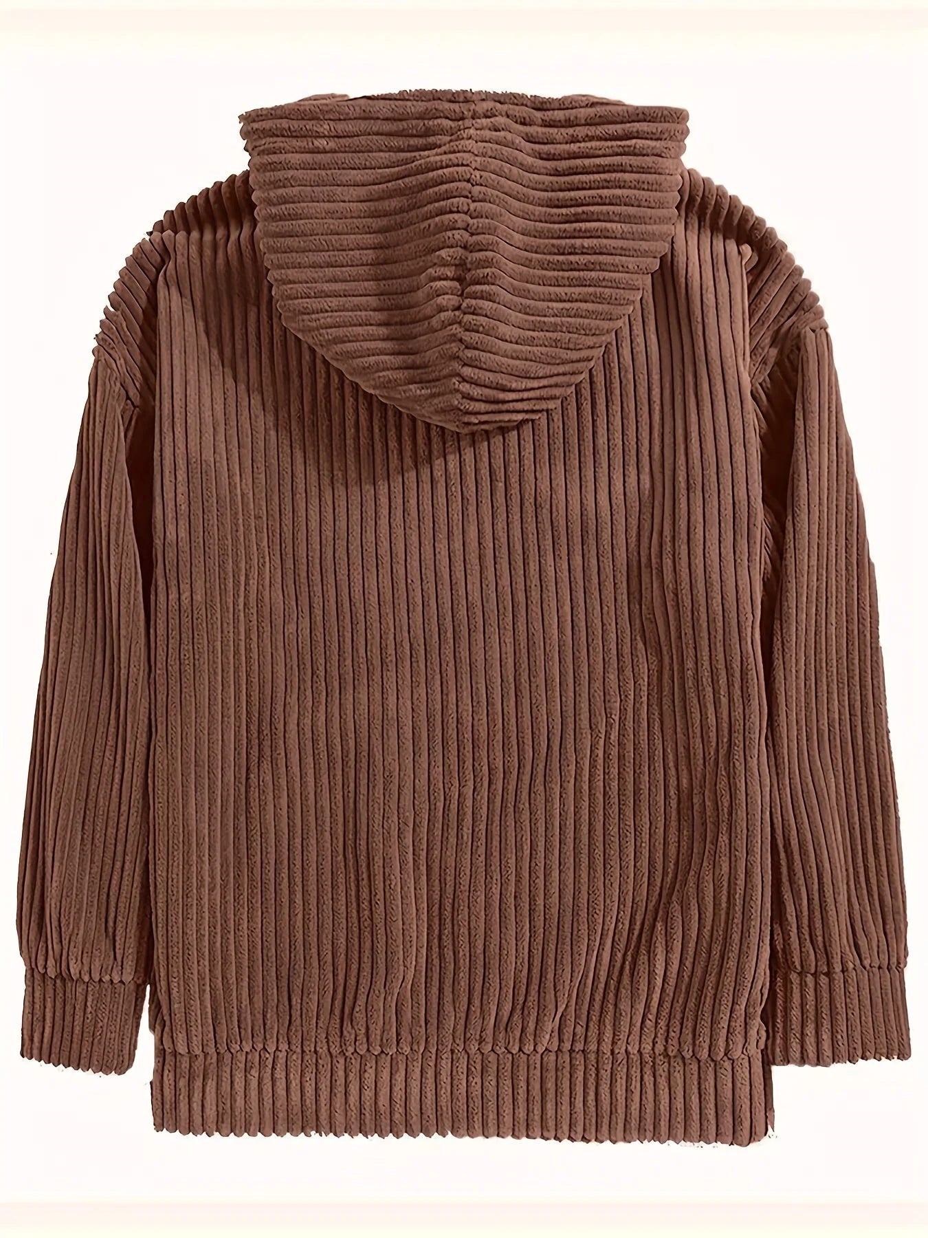 PULLOVER MIT KAPUZE AUS CORD