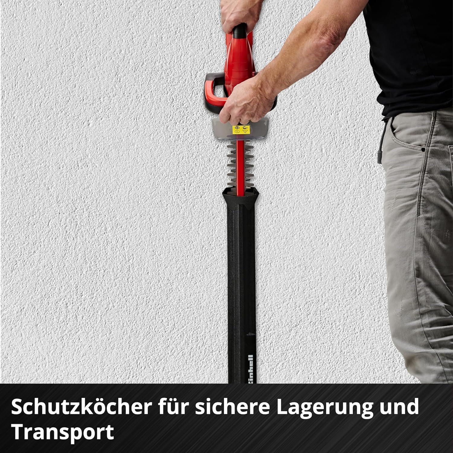 Einhell Akku-Heckenschere GC-CH 1846 Li-Solo Power X-Change (18 V, 46 cm Schnittlnge, 15 mm Zahnabstand, ergonomischer Griff, ohne Akku)