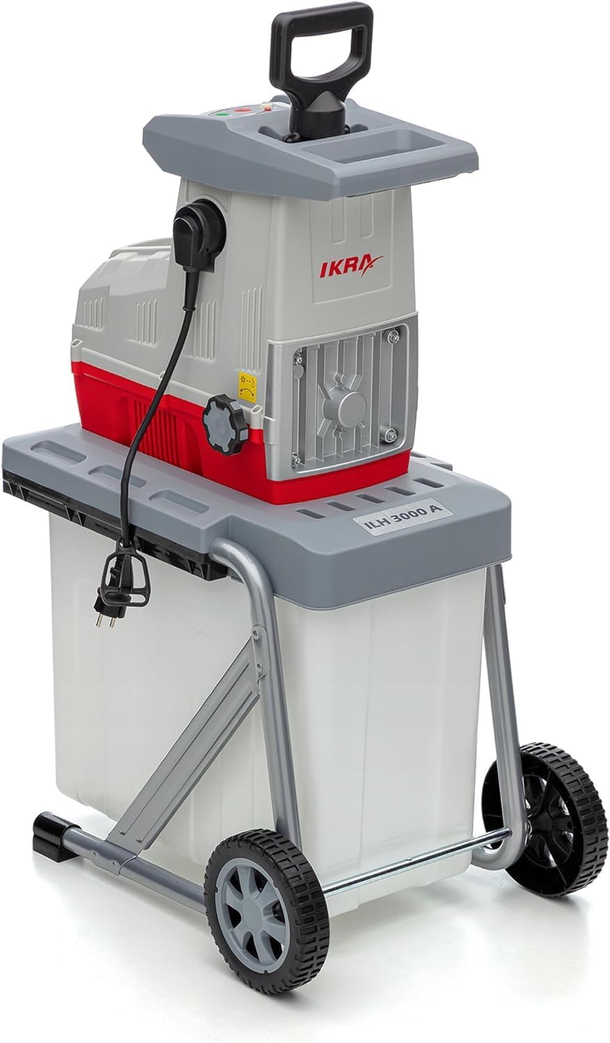IKRA 81002880 Biocippatrice elettrica a rulli ILH 3000 A, silenziosa, robusta, a bassa manutenzione, potente 3.000 Watt, diametro rami fino a 44 mm, 230 V