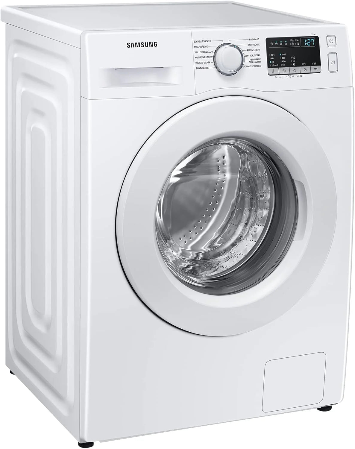 Samsung WW90T4048EE/EG Lavatrice, 9 kg, 1400 giri/min, Ecobubble, Programma vapore igienizzante, Funzione Smacchia Tutto, Motore Digital Inverter, Bianco