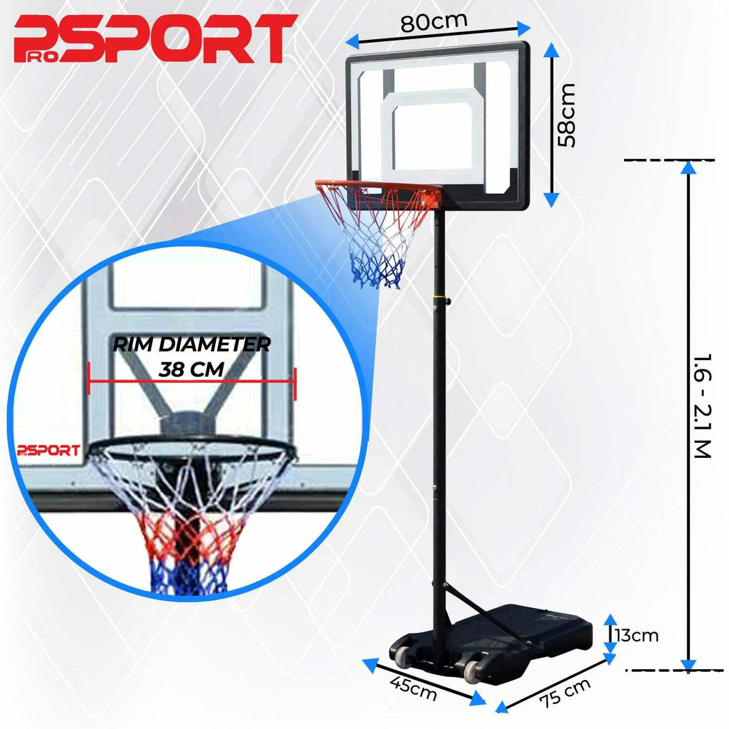 ProSport Basketballkorb Kinder 1,6-2,1m