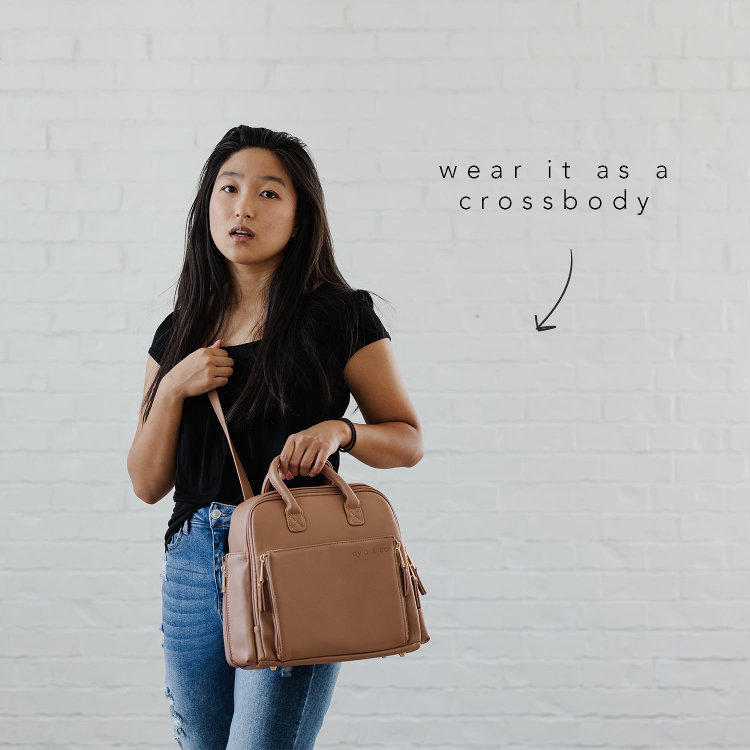 Ayla & Co Wickelrucksack, Tragetasche, wandelbare Reise-Wickeltasche mit isolierter und erweiterbarer Tasche für Babyflaschen