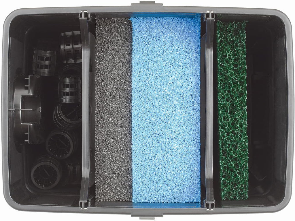 Pontec 50238 MultiClear Set 5000 - Set completo di pompa filtro e filtro a passaggio, set filtro a passaggio, filtro multicamera, filtro per laghetto da giardino
