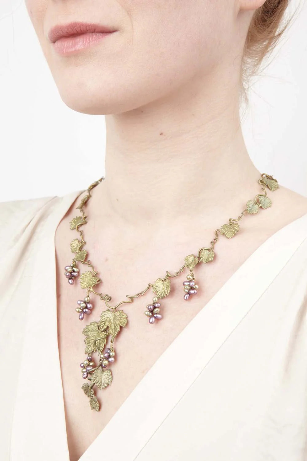 Weinrebe Collier - Blatt Links