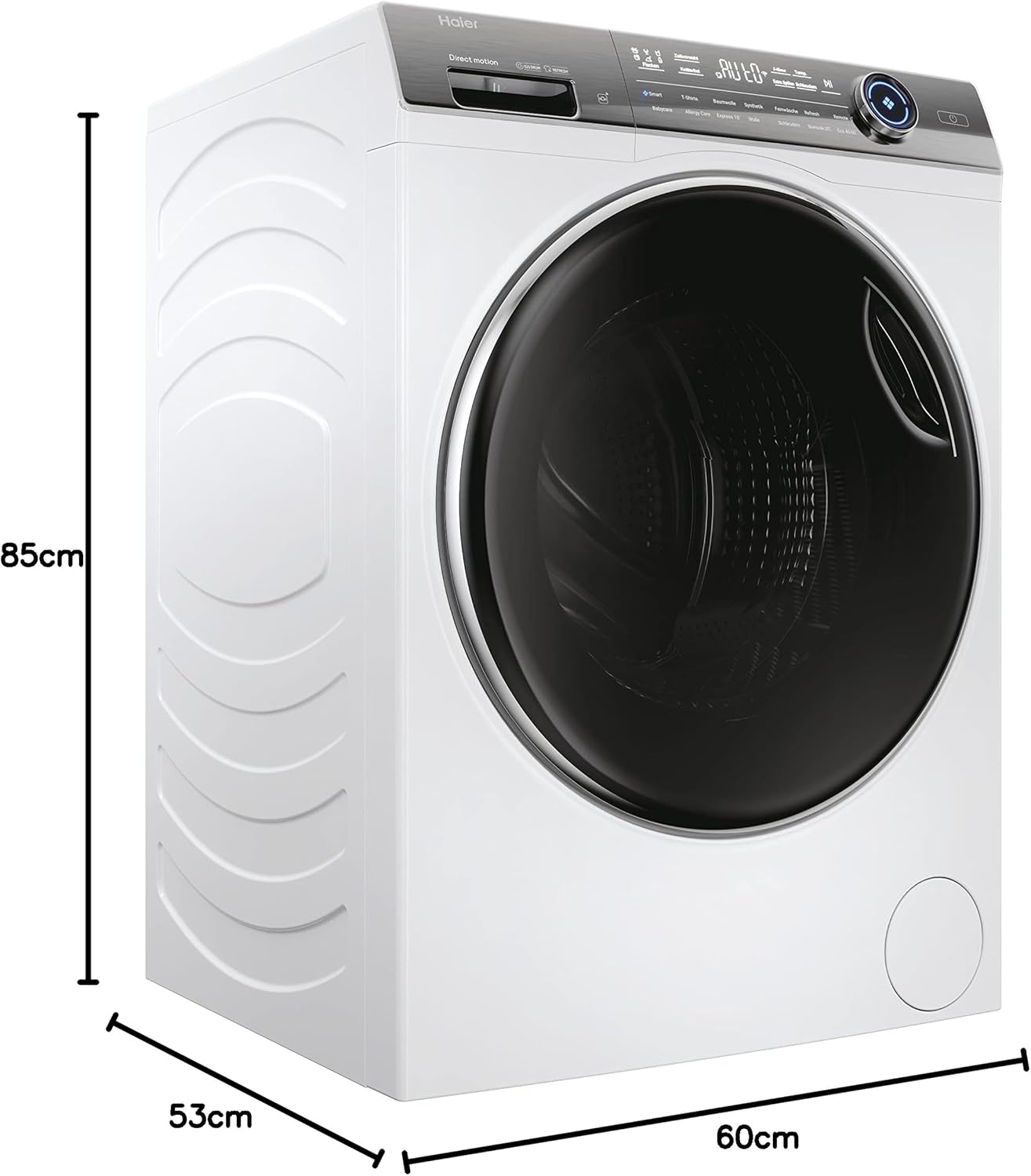 Haier I-PRO SERIE 7 HW80-B14979 Waschmaschine / 8 kg / A - beste Effizienz / Direct Motion Motor - absolut leise / XL-Trommel / Refresh-Dampfprogramm / Vollwasserschutz / ABT