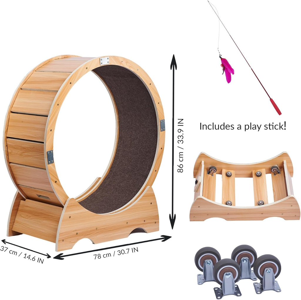 Ruota per gatti grande | Ruota per gatti | Tapis roulant per gatti | Ruota grande per gatti da interno | Giocattolo per l'attività del gatto | Ruota per gatti da interno | Ruota per gatti