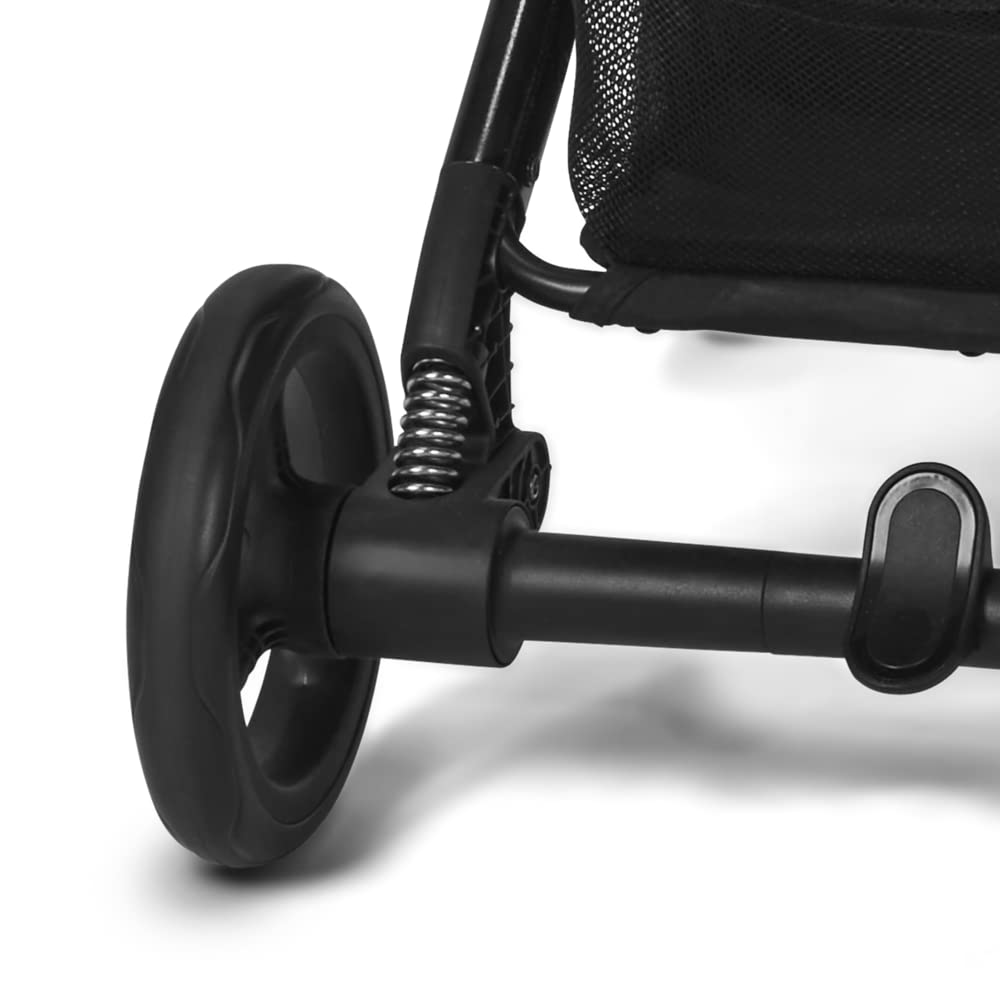Passeggino Cybex Gold Beezy con cinture One-Pull, dalla nascita fino a 4 anni circa (max. 22 kg), compatto ed ergonomico, Almond Beige (Beige con telaio nero)