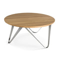 Couchtisch CHRONOS Eiche Edelstahl