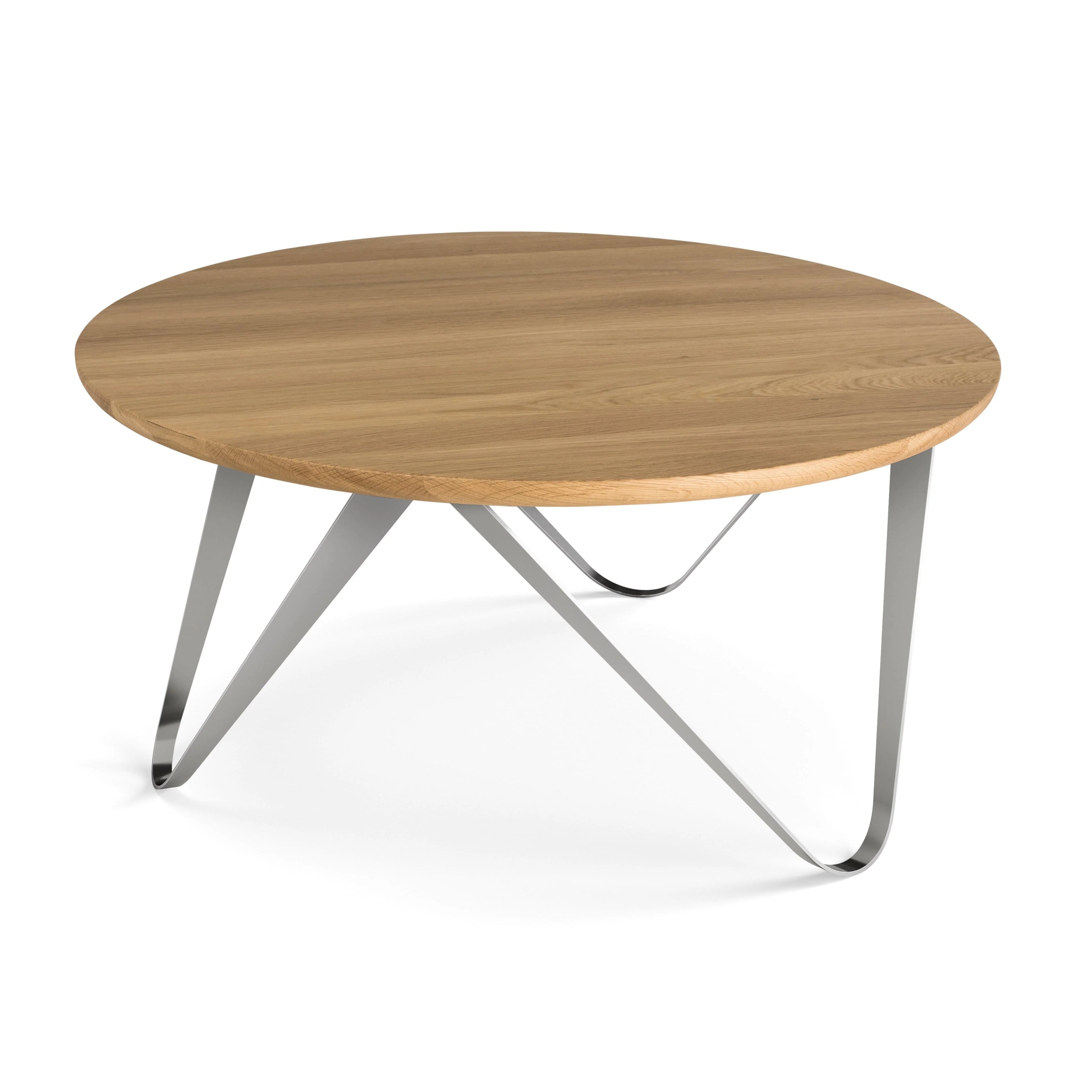 Couchtisch CHRONOS Eiche Edelstahl