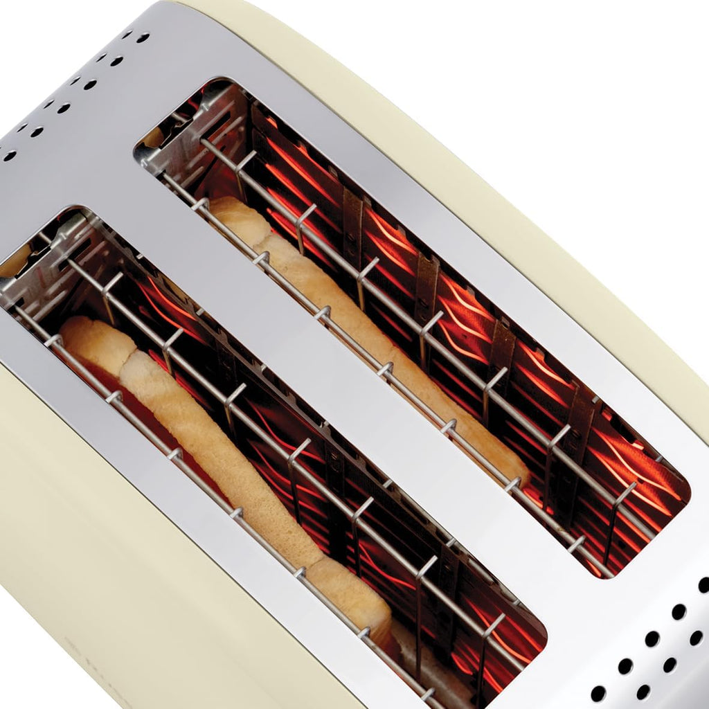 Russell Hobbs Frühstücksset Colours+ Creme: Kaffeemaschine 24033-56 [Digitaler Timer] + Wasserkocher 20415-70 [1,7l, 2400 W] + Toaster 26551-56 [für 2 Scheiben], Frühstücksserie