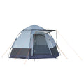 Tenda da campeggio Outsunny 3-4 persone, tenda a cupola grigio-nera