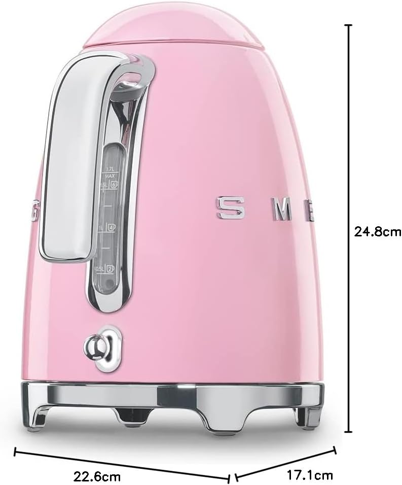 Smeg, 2x2 TSF01CREU - Tostapane, 2 scomparti per 2 fette, 6 livelli di doratura, funzione riscaldamento, funzione scongelamento e bagel, vassoio raccoglibriciole, 950W, Crema