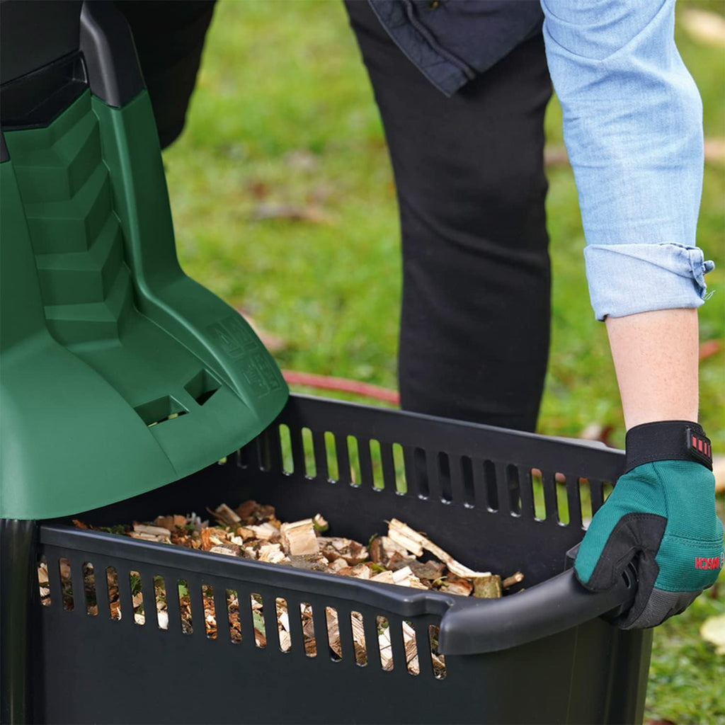 Bosch Trituratore a turbina AXT 25 TC (2.500 W; adatto per legno e residui di giardinaggio duri; include guanti da giardinaggio; contenitore di raccolta integrato da 53 l; in cartone) – Edizione