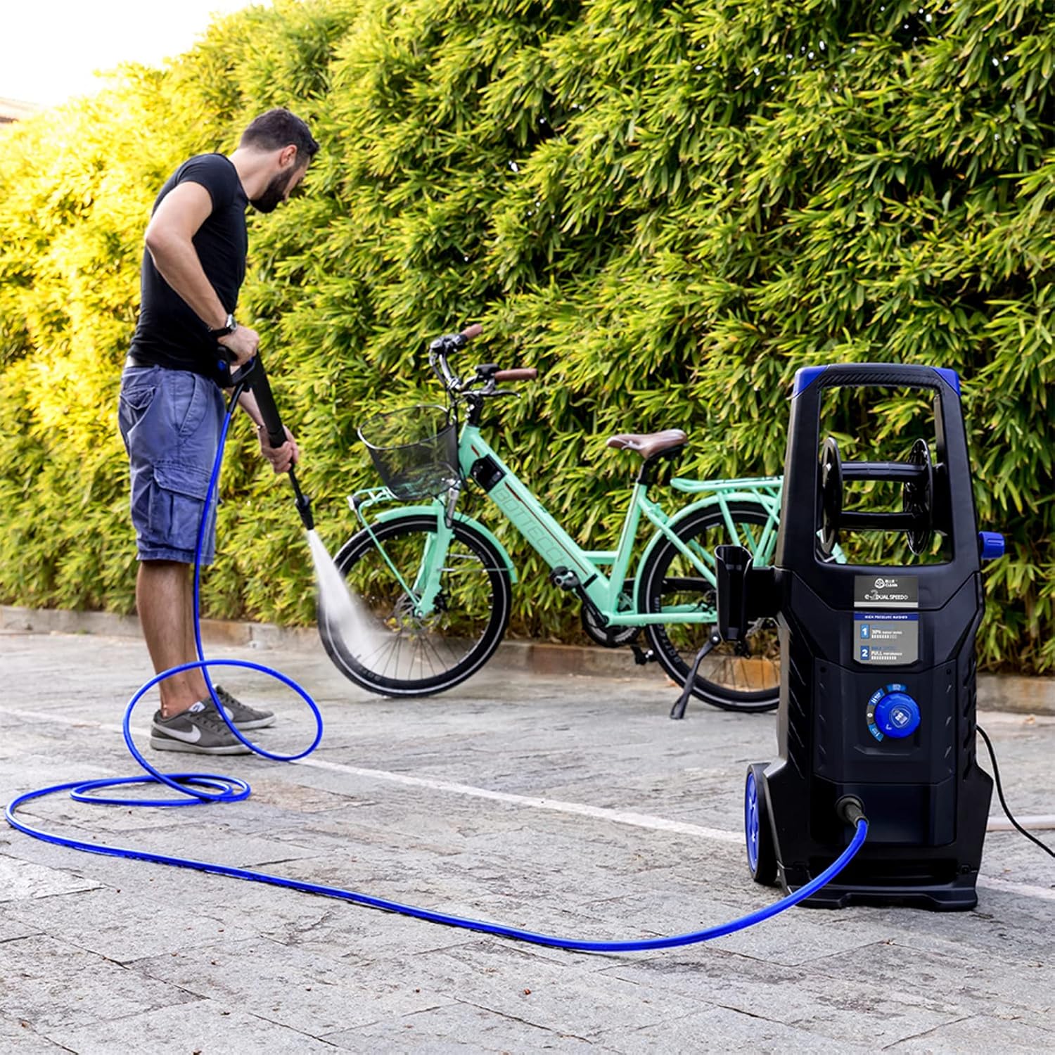 Idropulitrice AR Blue Clean e-4 TWINFLOW con sistema Dualtech (2500 W, 150 bar, 810 l/h)