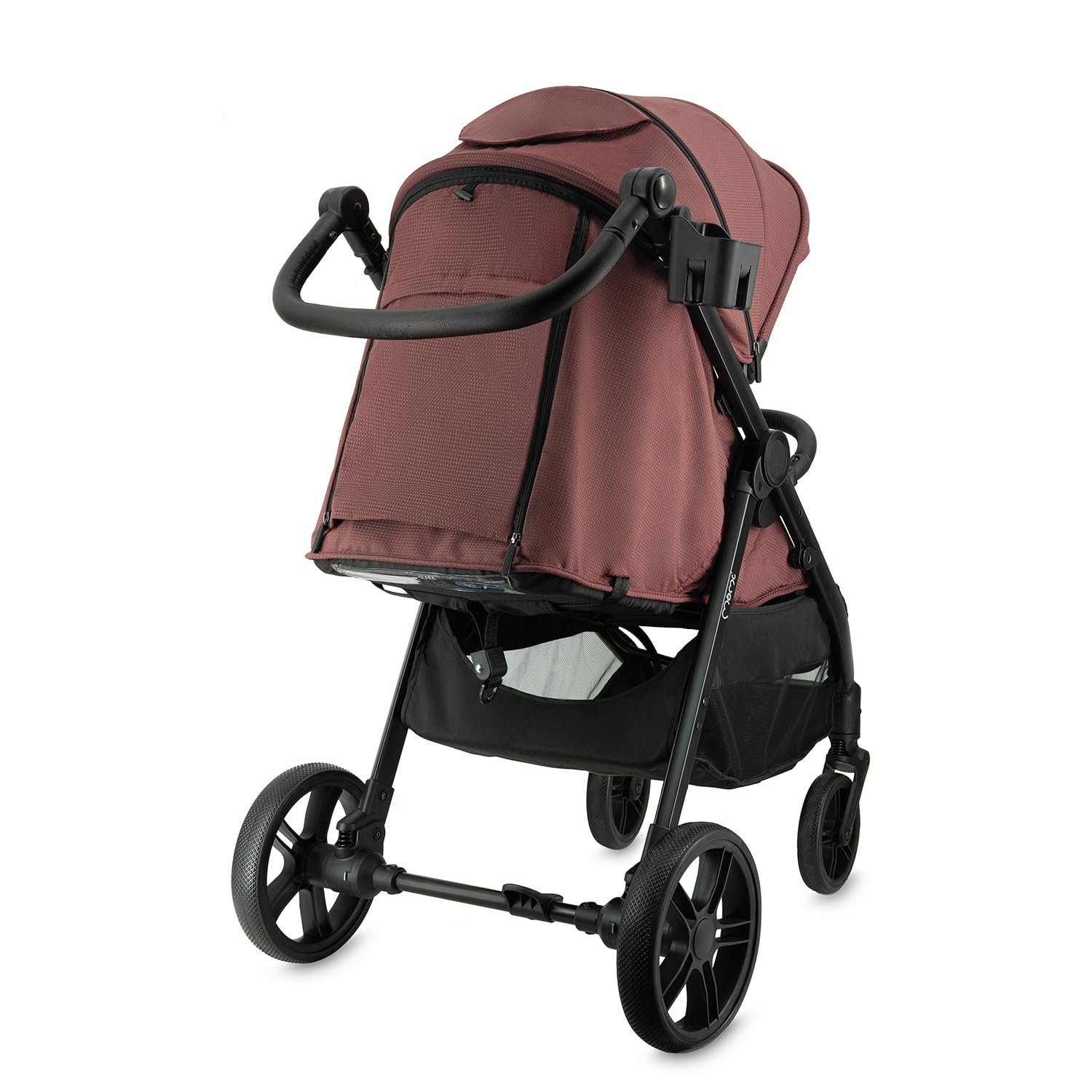 MoMi Passeggino CLARA, Passeggino dai 6 mesi in su, fino a 22 kg di peso corporeo, cintura di sicurezza a 5 punti, sacco coprigambe, portabicchieri, cestino della spesa, borsa per il cambio, zanzariera e parapioggia