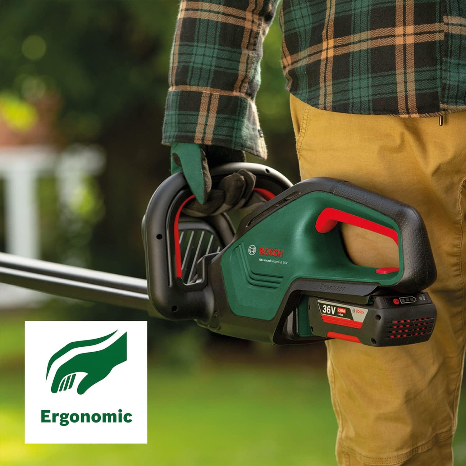 Bosch Akku-Heckenschere AdvancedHedgeCut 36V-65-28 (ohne Akku, 36-Volt-System, Messerlänge 65 cm; im Karton) - Testnote: sehr gut (Magazin: selbst ist der Mann)