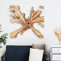 Wandbild NAGA 100cm x 100cm aus Teak Holz