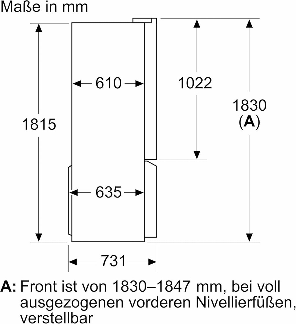 Frigorifero Multic дверный SIEMENS KF96NVPEA iQ300, 183 x 91 cm, 405 L di refrigerazione e 200 L di congelamento, hyperFresh per una freschezza più duratura, noFrost per non sbrinare mai più, superCooling per un raffreddamento più rapido