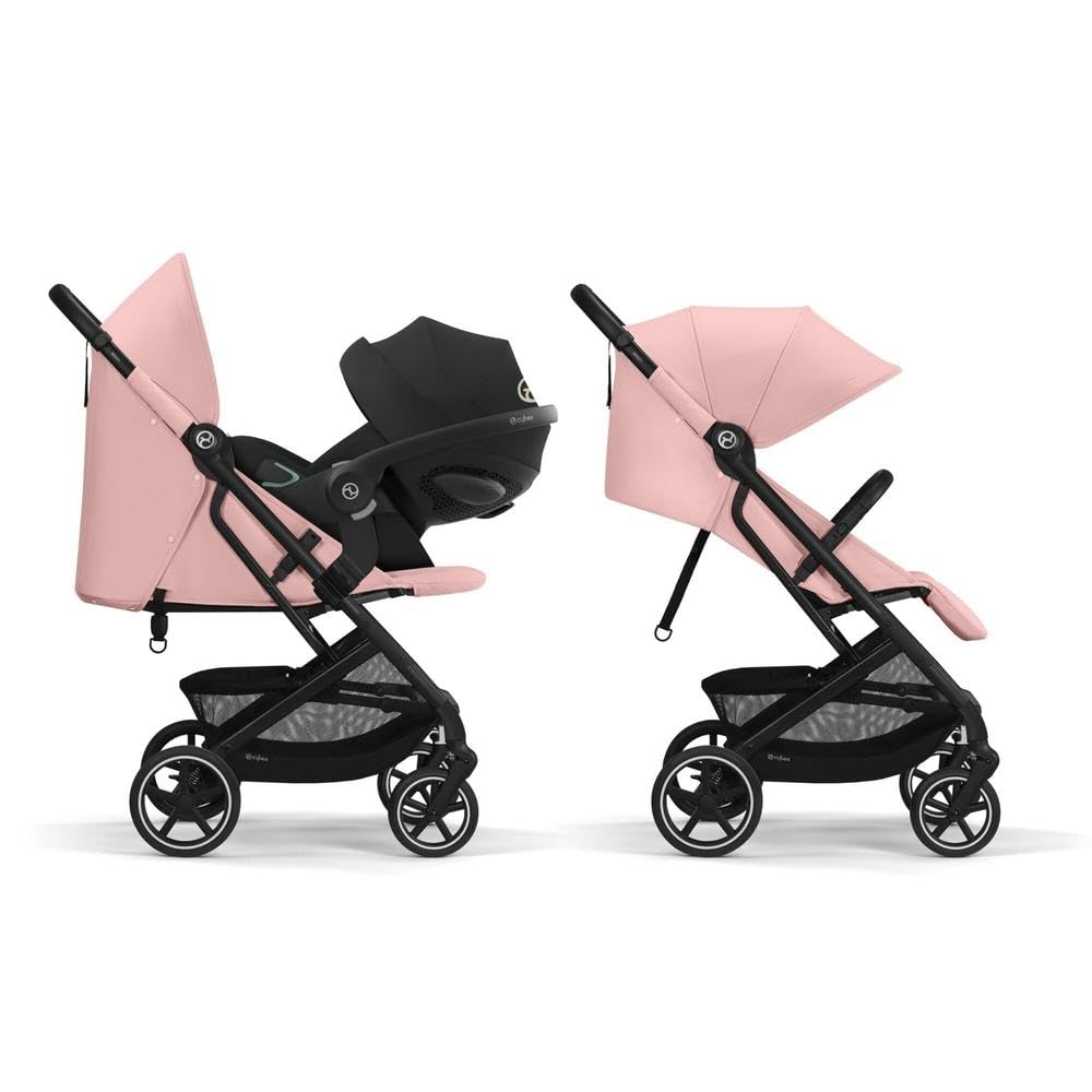 Cybex Gold Passeggino Beezy con imbracatura One-Pull, Dalla nascita fino a circa 4 anni (max. 22 kg), Compatto ed ergonomico, Almond Beige (Beige con telaio nero)