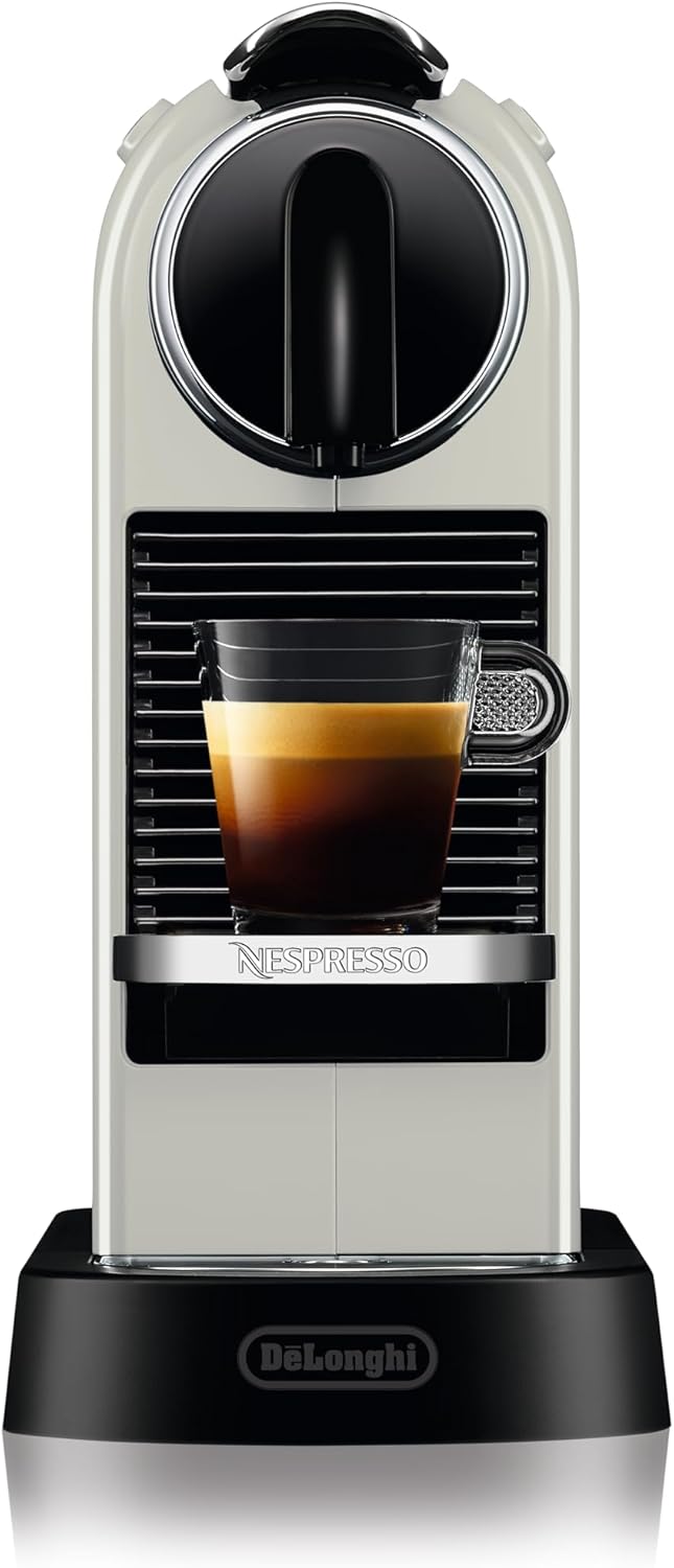 Nespresso De'Longhi EN267.BAE Citiz Macchina da Caffè con Montalatte, Funzione di Risparmio Energetico, 1710W, 1 Litro, 37.2 x 21.8 x 27.7 cm, Nero