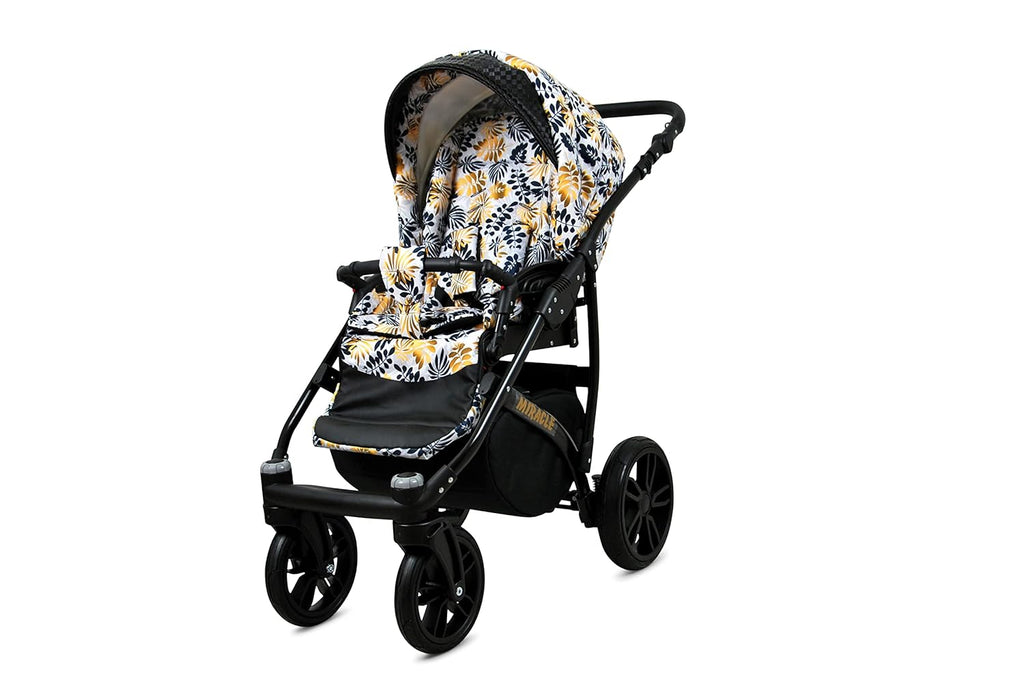 BabyLux® Bambimo Set Passeggino 3 in 1 - Optimal - incl. Navicella, Seduta Passeggino, Seggiolino Auto Ovetto - Seggiolino Auto - Set Passeggino - Passeggino Combinato con Borsa Fasciatoio, Parapioggia ecc.