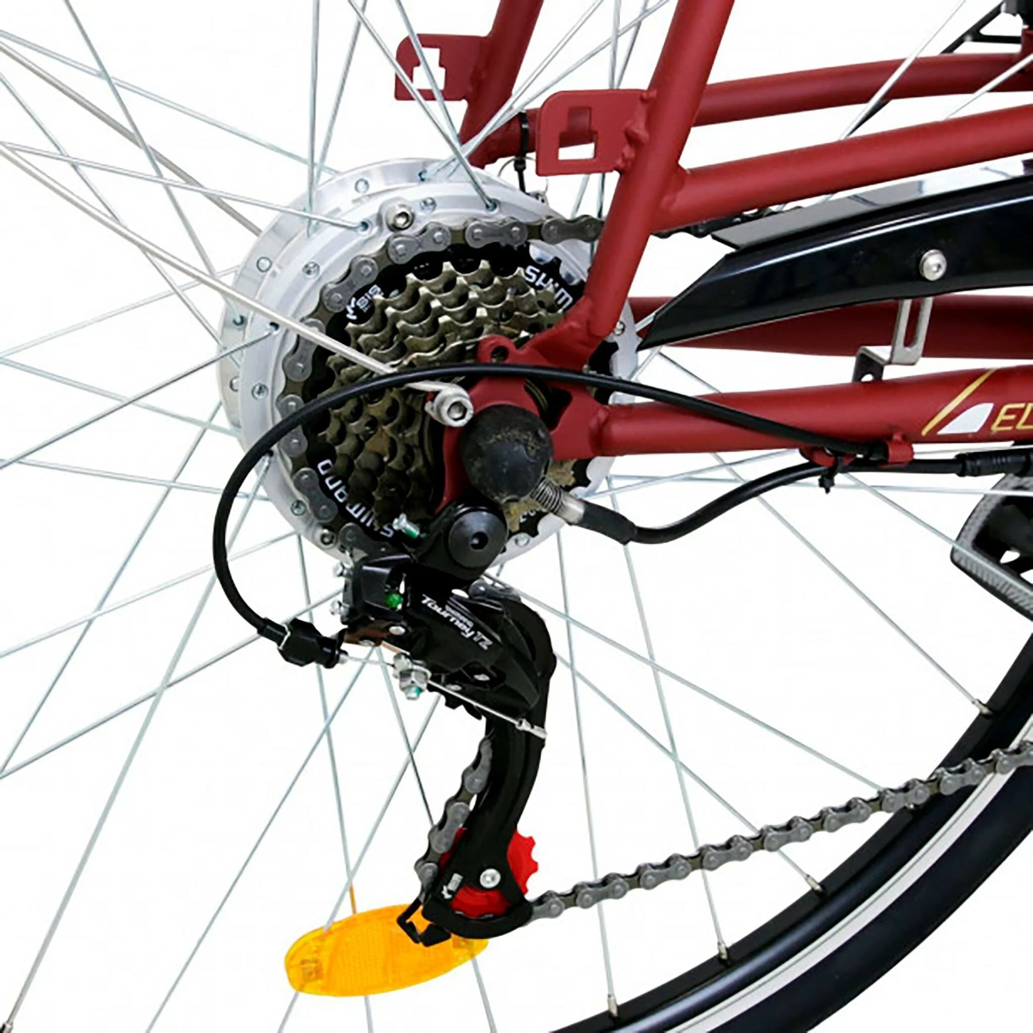 Lyfco E-Bike Elinor 28'', rosso opaco