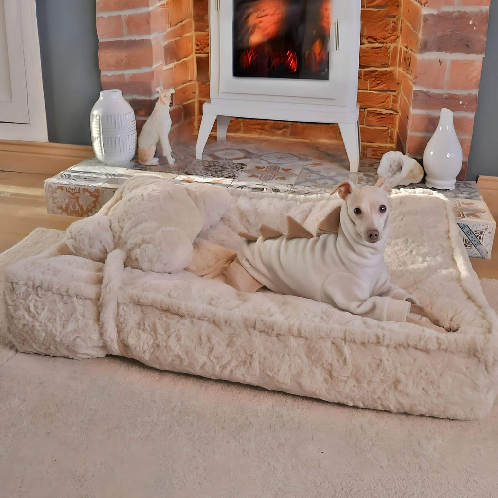 Dog Bed in Bone Shape – Soft Sleeping Nest for Comfort and Relaxation