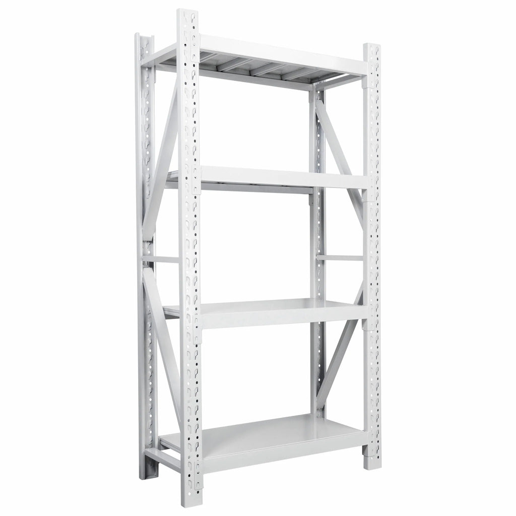 Scaffale per carichi pesanti Fornorth 1600kg, 100x60x200cm, bianco