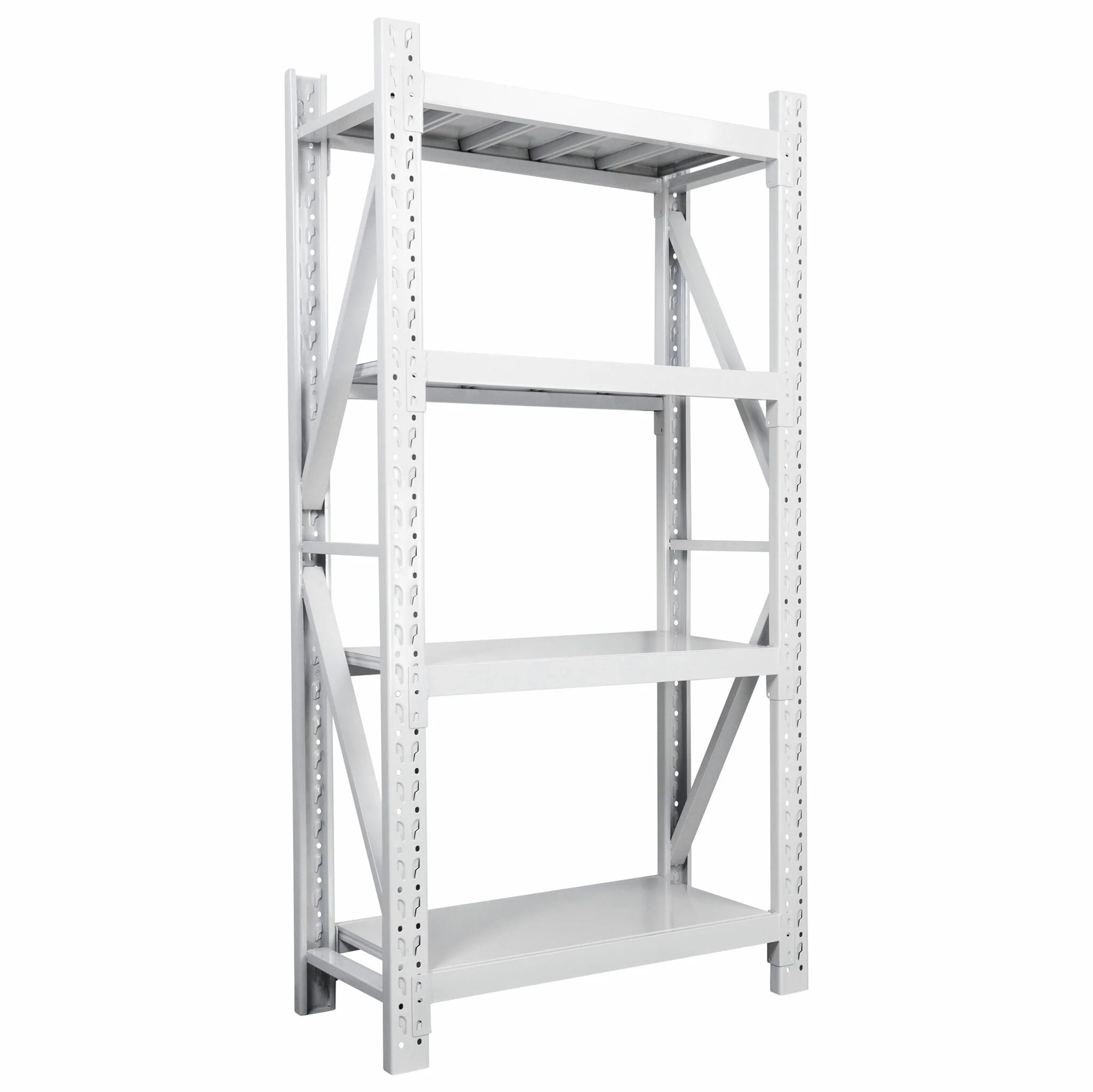Scaffale per carichi pesanti Fornorth 1600kg, 100x60x200cm, bianco