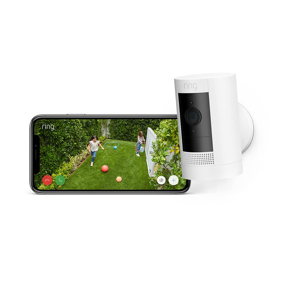 Ring Außenkamera Solar (Stick Up Cam) | Überwachungskamera aussen mit Solarpanel, 1080p-HD-Video, WLAN, witterungsbeständig, geeignet für Haus & Grundstück | 4 Kameras
