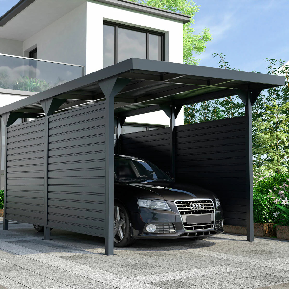 Fornorth Carport Premium Pannelli Laterali