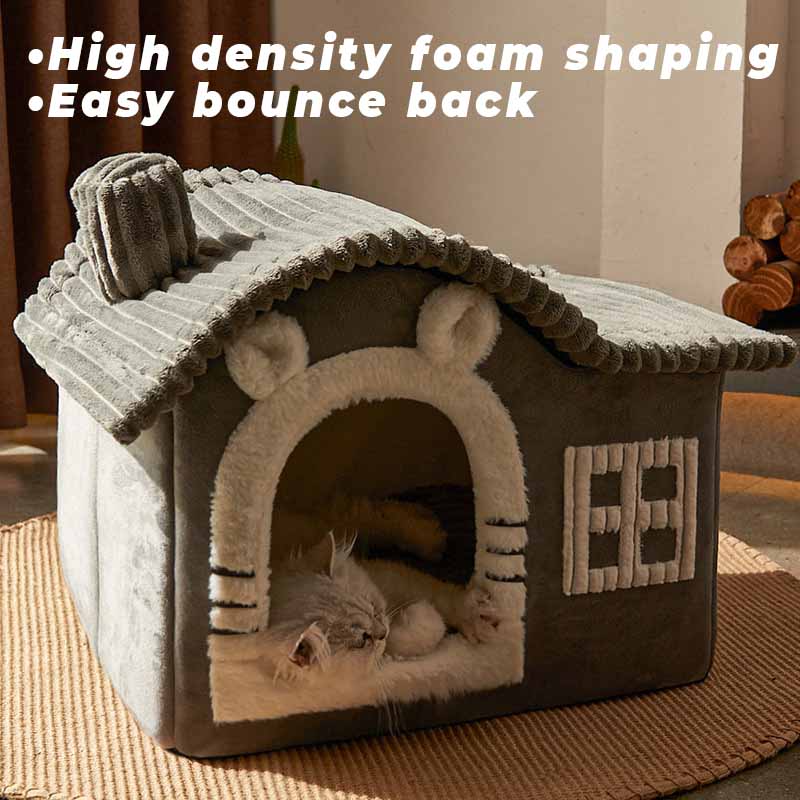 CatComfort – Lussuosa cuccia semiaperta per gatti, per il massimo del comfort e delle coccole