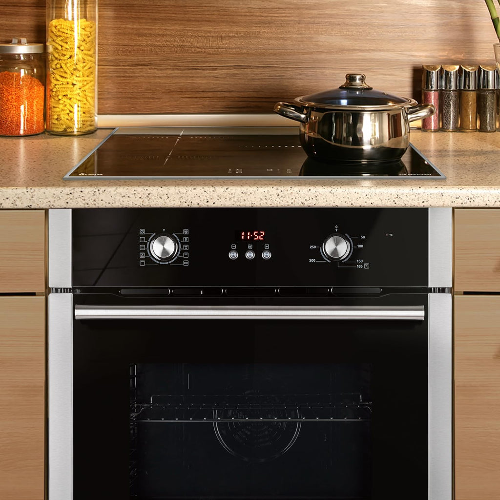 KKT KOLBE Autarkes Herdset | 60cm Einbaubackofen BO8805SS | 59cm Induktionskochfeld IH85900RL | Grill | Heißluft | Automatik-Timer | 2-fach Wärmeschutzverglasung | Kindersicherung | SET8805IH859RL