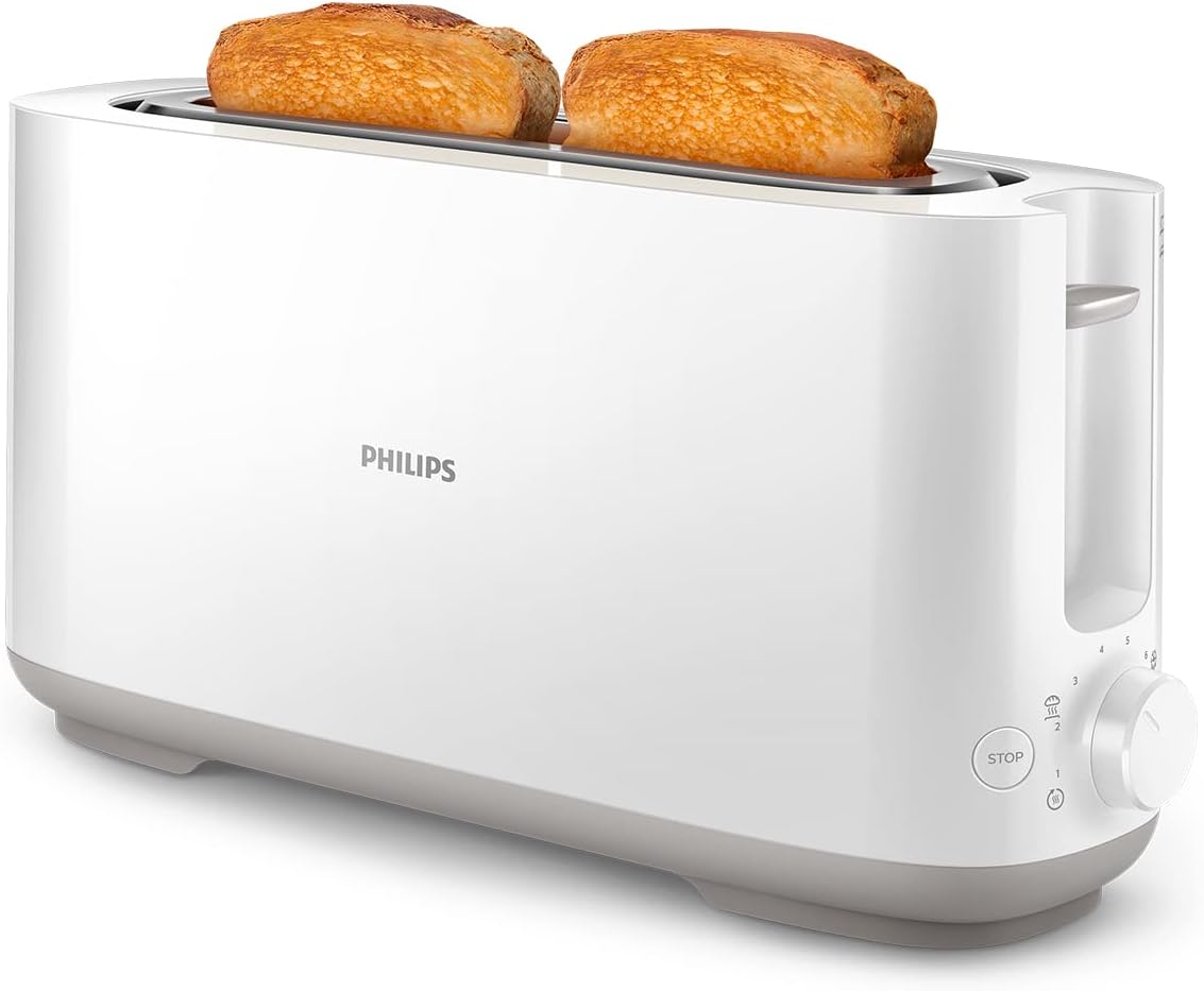 Philips Domestic Appliances HD2590/00 Tostapane, Bianco, Taglia Unica