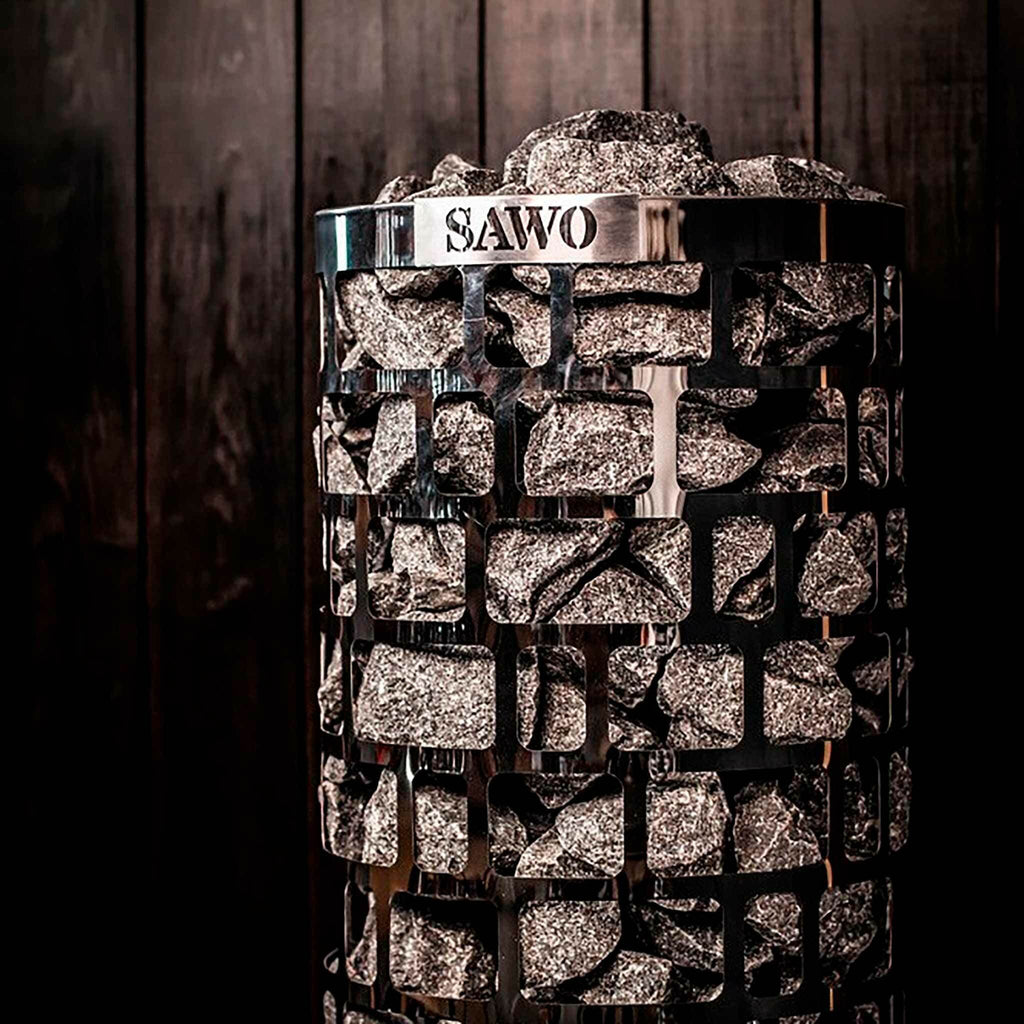 SAWO Saunaofen Elektrisch Aries Round 6kW, 5-8m, feste Regelung